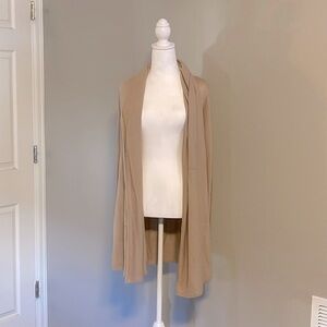 H&M long tan cardigan